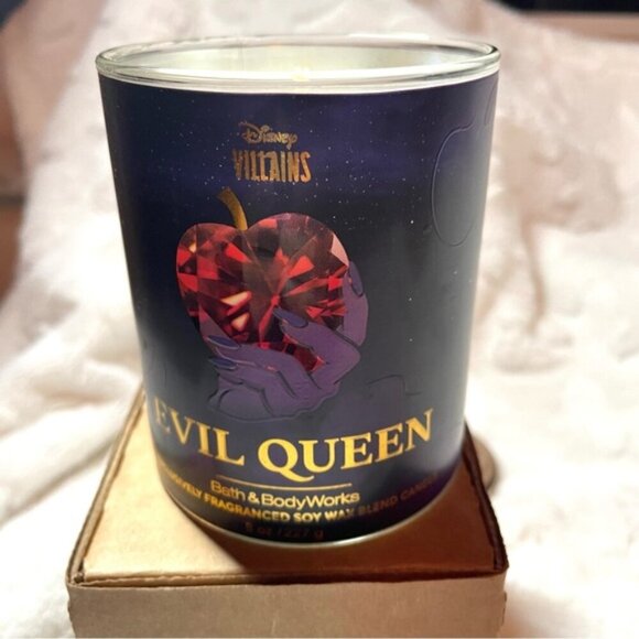 🍎🖤NWT Disney Villains Candle Lot Maleficent + Evil Queen Bath & Body Works - Picture 10 of 15
